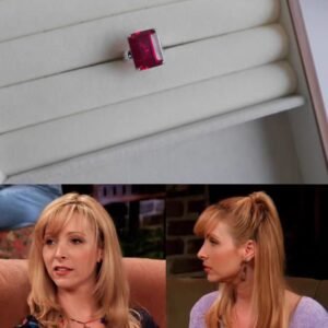 Phoebe's "Red Square" gemstone ring from Friends